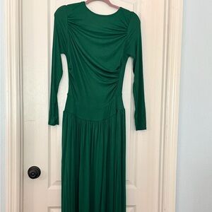 HALARA Deep Green Long Sleeve Dress